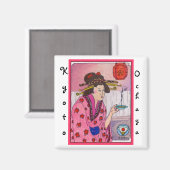 茶屋京都御茶屋芸者磁石S Ambrose マグネット (正面/裏面)