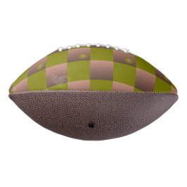 茶市松模様にとオリーブ色の緑の模様 アメリカンフットボール