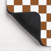 茶市松模様にと白 マウスパッド (コーナー)