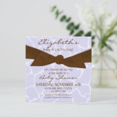 茶弓付きキリン型ベビーシャワー招待状 招待状 (スタンド正面)