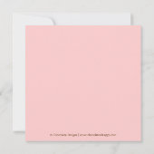 茶弓付きキリン型ベビーシャワー招待状 招待状 (裏面)