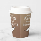 茶引用文カスタム紙コーヒーティー紙カップ 紙コップ (右)