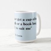 茶引用語句のマグ- CSルイス コーヒーマグカップ (正面右)
