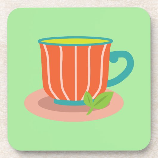 茶愛好家のためのペパーミント茶 コースター (正面)