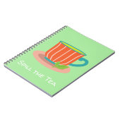 茶愛好家のためのペパーミント茶 ノートブック (左側)