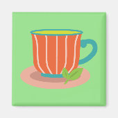 茶愛好家のためのペパーミント茶 マグネット (正面)