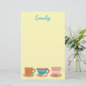 茶愛好家のためのペパーミント茶 便箋 (スタンド正面)