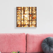 茶抽象芸術アート キャンバスプリント (インサイチュ (リビング))