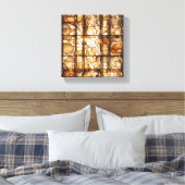 茶抽象芸術アート キャンバスプリント (インサイチュ (寝室))