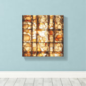 茶抽象芸術アート キャンバスプリント (インサイチュ (ウッドフロア))