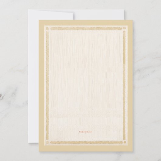 茶招待状の時間 招待状 (裏面)