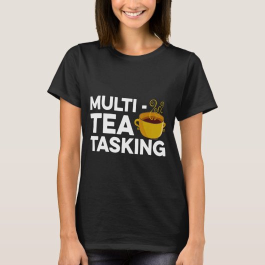 茶数々の摘み茶ドリンカーグリーン茶カップO Tシャツ (正面)
