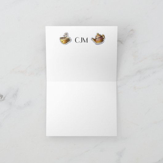 茶文房具 サンキューカード (内部)