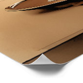 茶日本のの湯を楽しむ愛犬 ポスター (角)