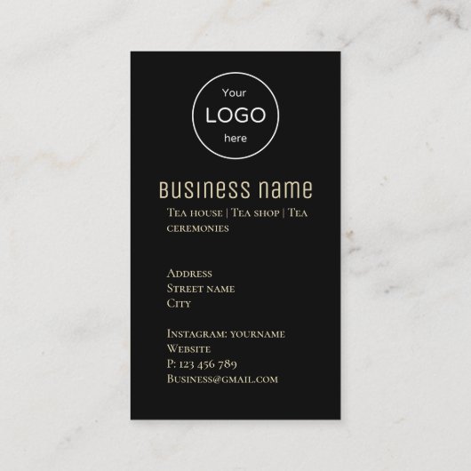 茶日本の会すし名刺 名刺 (裏面)