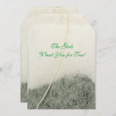 茶時間ティーバッグの招待状 招待状 (正面/裏面)