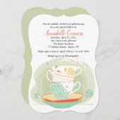 茶時間招待状 招待状 (正面/裏面)