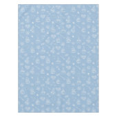 茶時間空気のような青 テーブルクロス (正面)