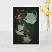 茶時間 カード (黄色い花)