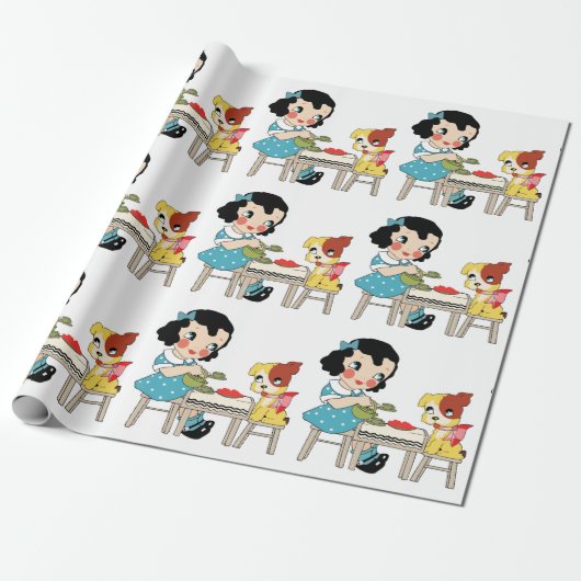 茶時間 ラッピングペーパー (アンロールド)