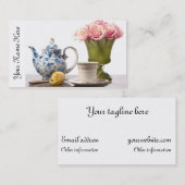 茶時間 名刺 (正面/裏面)