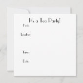 茶時間! 招待状 (裏面)