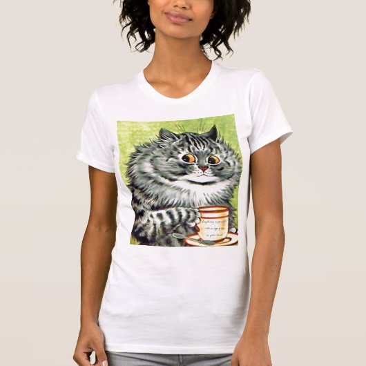 茶猫の引用文のTシャツ Tシャツ (正面)