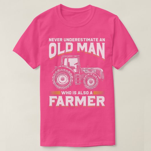 茶番でもある老人を甘く見てはいけない Tシャツ (デザイン正面)