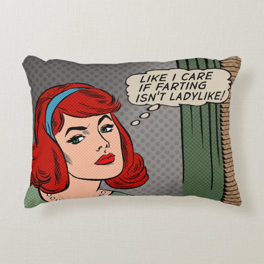 「茶番はおしゃれじゃない」アクセント枕 アクセントクッション (正面)