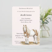 茶白の馬の誕生日 招待状 (スタンド正面)