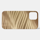 茶白色繊ストライプの維 Case-Mate iPhoneケース (裏面 (横))