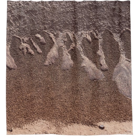 茶砂 シャワーカーテン (正面)