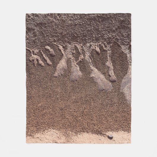 茶砂 フリースブランケット (正面)
