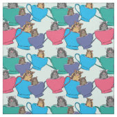 茶碗で砂糖が滑カラフルる ファブリック (見本)