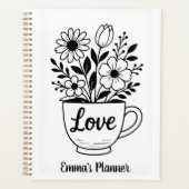 茶碗の花 プランナー手帳 (正面)