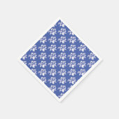 茶紙ナプキンズ用の青と白の馬 スタンダードカクテルナプキン (角)