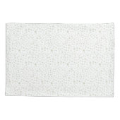 茶紙吹雪水の色のドットピローケース 枕カバー (裏面)