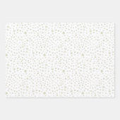 茶紙吹雪水彩網点ラッピング紙 ラッピングペーパーシート (正面)