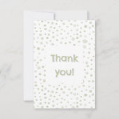 茶紙吹雪水色ドットサンキューカード サンキューカード (正面)