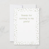 茶紙吹雪水色ドットサンキューカード サンキューカード (裏面)