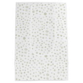 茶紙吹雪水色ドット抱き枕 ミディアムペーパーバッグ (裏面)