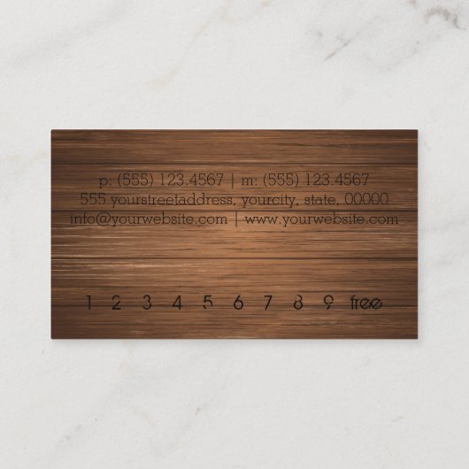 茶素朴木ロイヤリティ名刺 名刺 (裏面)