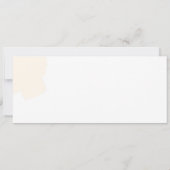 茶素朴花ブライダルシャワー 招待状 (裏面)