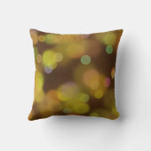 茶色いアクセントPに金色のクリスマスパターン クッション (裏面)