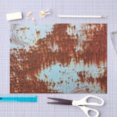 茶色いグランジ錆びた金属パターン2 薄葉紙 (クラフト)