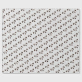 茶色い斑点のあるダルマチアン犬 ラッピングペーパー (フラット)