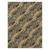 茶色い牛の怠惰なデイズ テーブルクロス (正面)