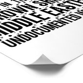 茶色い皮のクリスマスの誕生で喜ぶ ポスター (角)