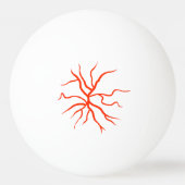 茶色い眼球 卓球ボール (裏面)