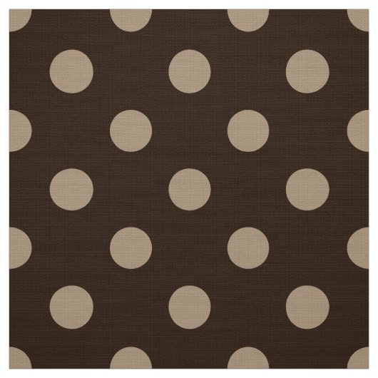 茶色い色の水玉模様模様の織物 ファブリック (見本)